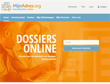Tablet Screenshot of mijnadres.org